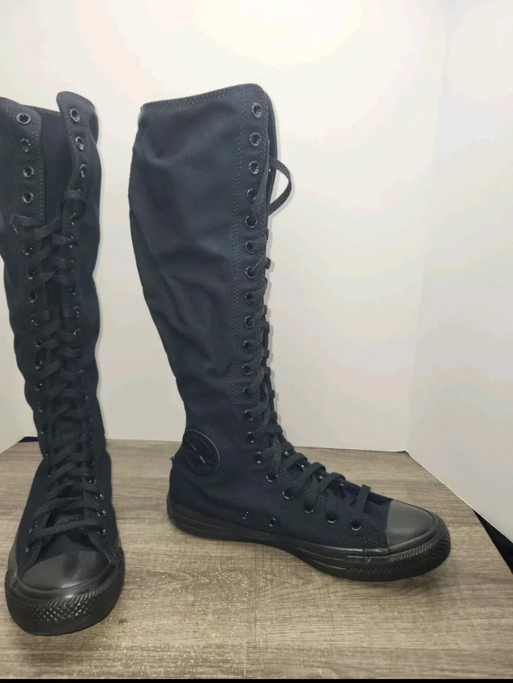 Converse Boots Chuck Taylor Knee High Zip All-Star A12325C Women's Size 9.5 New - Picture 3 of 8